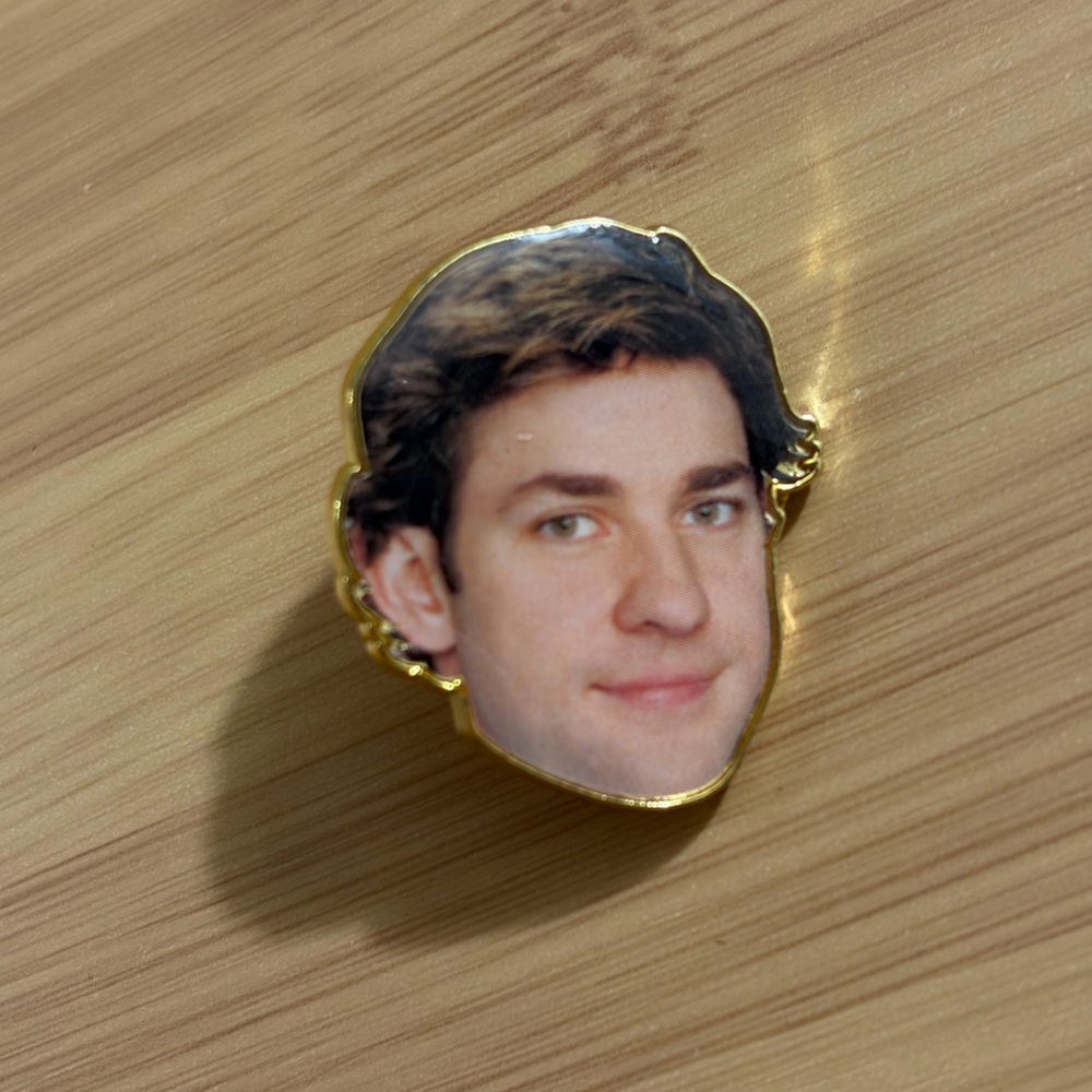 Jim Halpert The Office Enamel Pin